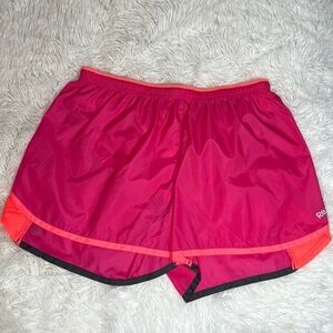 Reebok Pink & Neon Orange Athletic Shorts